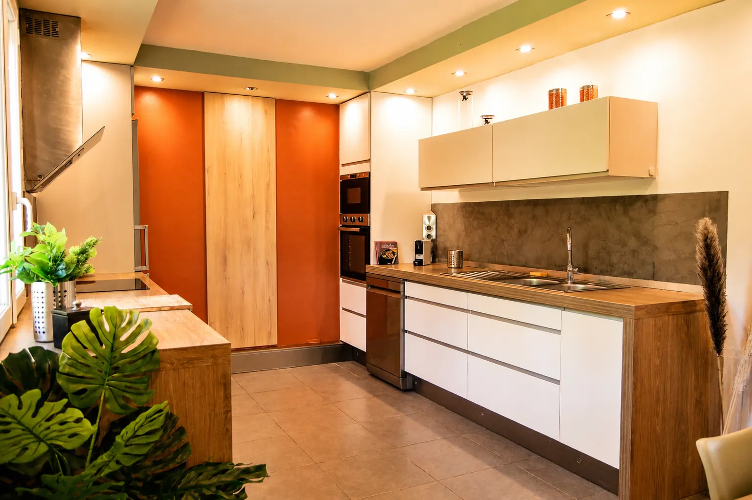 Cuisine équipée du Cercle des Éléments pour séjour professionnel ou familial à Troyes